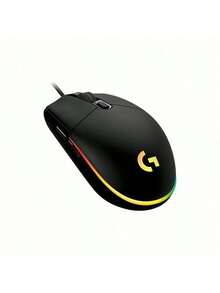 Logitech G102 Wired Symmetrical Mouse With Non-Slip Grip And Comfortable Curve For Small And Medium Hands. Cross-Platform Plug-And-Play Compatible With Windows And Mac. Lightweight At 79 Grams. High-Speed Response Sensor. Suitable For Daily Office And Entertainment Scenes. Black - Black - View 3