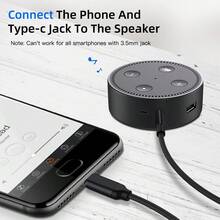 3.5 英尺 USB-C 转 AUX 音频线，Type-C 转 3.5mm 公头耳机音频插孔线/AUX 线/3.5mm 耳机车载音响线，比其他 USB-C 转 3.5mm AUX 音频线兼容性更好，兼容大多数 Type-C 手机，例如 17/16/15 Promax - 彩色 - 查看 6