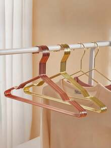 120Pcs The Golden Clothes Hanger Is An Anti-Slip And Space-Saving Clothes Storage Rack, Suitable For Pants, Jeans, And Scarves. It Is A Multifunctional Clothes Hanger And A Wardrobe Organizing Storage Rack, Which Can Be Used For Festival Decorations, Room Decorations, Home Decorations
