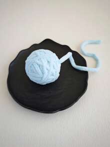 1 قطعة من لوازم الحيوانات الأليفة كرة ملونة منسوجة للقطط للتسلية الذاتية مع جرس، لعبة مضغ جميلة للقطط للعب وتخفيف الملل، لاستخدام الحيوانات الأليفة فقط