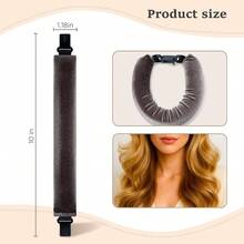 Heatless Hair Curler Set U2013 4PCS Velvet Overnight Blowout Rods Heatless Curls, Jumbo Flexible Curling Rods To Sleep In, No Heat Curling Tools Natural Waves And Curls - Standard - 查看 6