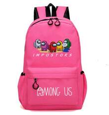 Among Us 小中学生用ランドセル 子供用スペース人狼ゲーム周辺バックパック - オレンジ1 - チェックする 15