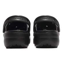 Crocs Cloud 女士凉鞋，2026 春季新款经典户外休闲时尚闭趾厚底凉鞋 206750-001 - 黑色 - 查看 9