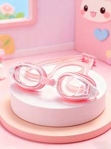 1 Piece Of Children's Anti-Fog HD Swimming Goggles, Waterproof And Anti-Fog HD Professional Diving Goggles Swimming Equipment - Silicone Earplugs Swimming Goggles, Suitable For 3-16 Years Old Children Swimming Diving Use