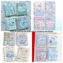 4 Pcs/2 Pcs Sanrio Hello Kitty, Cinnamon Dog, Kuromi, And Girly Heart A5/A7 Spiral Notebooks. High-Value Series Notebooks, Cute Exercise Books. Student Stationery - Thick, Cute Cartoon-Themed Daily Manual.