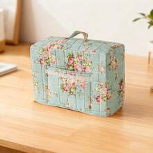 Multipurpose Sewing Bag Floral Tool Bag Large Capacity Sewing Bag Organizer Portable Totes For Home Use - Blue - View 3