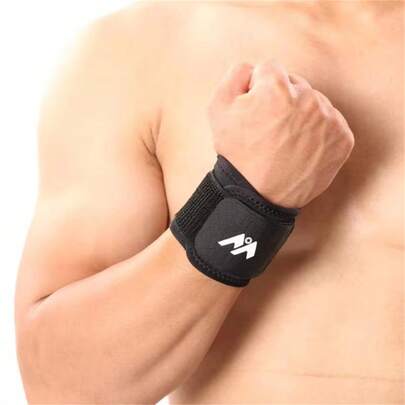 1 peça de suporte de pulso esportivo masculino, bandagem protetora de fitness, suporte de pulso, pulseira de compressão para basquete, badminton e vôlei