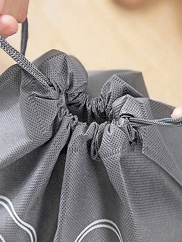 10/ 5pcs Lightweight Non-Woven Travel Shoe Storage Bags - Waterproof, Transparent & Perfect For Organizing