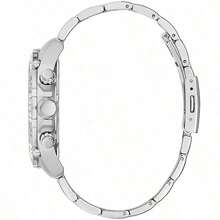 Guess Orologio al quarzo da uomo, movimento al quarzo, cassa in acciaio inossidabile, cinturino in acciaio inossidabile, display a lancette, adatto per uso quotidiano, sport e altre occasioni GW0390G1 GW0390G2