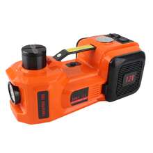 Kit de gato eléctrico de 5 toneladas y 12 V,para auto (rango de elevación: 15-45 cm) con gato hidráulico eléctrico, inflador para auto, SUV, sedán, MPV, para cambio de llantas, reparación en garaje, juego de emergencia - Rojo - Ver 9