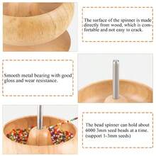 1 Set Holzperlen Spinner Kit, beinhaltet Perlnadeln, zum Herstellen von Armbändern, Halsketten und Schmuck
