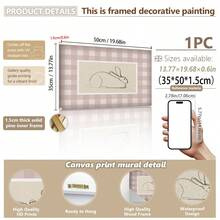 1 幅带框/帆布墙面艺术，一套 9 件儿童房粉色墙面装饰：复古儿童房装饰粉色艺术套装儿童房复古女孩房装饰家居房间装饰带框墙面艺术带框墙面装饰房间装饰家居装饰墙面装饰浴室装饰 - 彩色 - 查看 42