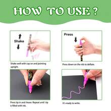 1 pièce Stylo marqueur acrylique, stylo de couleur superposable imperméable, stylo aquarelle résistant au soleil et sans bavure, stylo graffiti, convient aux étudiants en art et à la peinture DIY