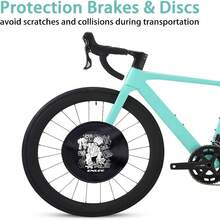 Road & Mountain Bike Disc Brake Cleaning Protection Cover Anti-Grime Guard Wheel Cover - Bicycle Washing Maintenance Tool