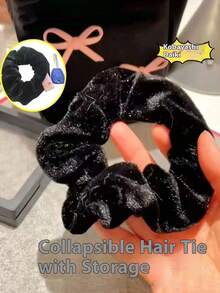 10pcs/6pcs/3pcs/1pc Multi-Functional Hair Tie Storage Bag - Portable Hidden Coin Organizer Pouch, Non-Waterproof Travel Essential, Back-To-School Supplies, Holiday Camping Vacation Gear, Mini Summer Cosmetic Organizer Makeup Bag, Ideal For Lipsticks, Brushes, Skincare, Phones, Coins & Small Items, Perfect For Home & Gifts, Christmas Present