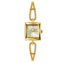 BIDEN 1pc Fashion Quartz Watch, Exquisite And Compact, Suitable For Women, Ergonomic Design, Elegant And Practical, 3ATM Waterproof, Available In Multiple Colors, Ideal Gift For Girls - Gold - View 9
