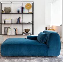 Fabric Sofa, Living Room Sofa, Foam Compressed Sofa, Modern Chaise Lounge Sofa