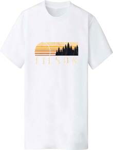 2025 Champion Tank Davis All Match American Fashion Brand Printed Men's And Women's Loose Summer Loose Short Sleeve T Shirt - 白色 - 查看 1