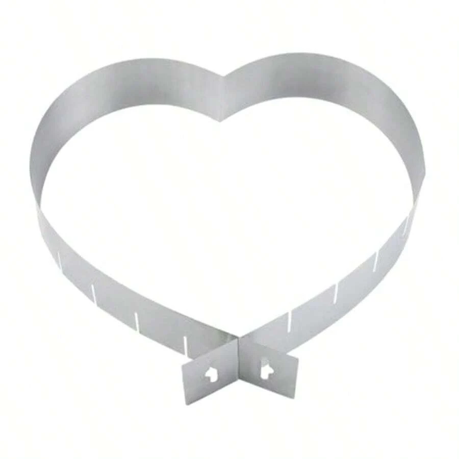 Anillos para pastel anillos para Mousse y magdalenas utensilios para hornear en forma de corazón anillos de pastelería DIY herramienta para pastel - ComoSeMuestra - Ver 1