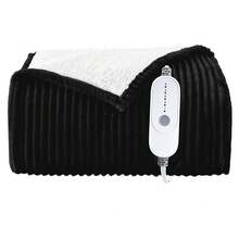 Heated Blanket Electric Soft Flannel Sherpa Heater 5 Heat Settings And 10 Hours Auto Shut-Off Heating Blanket Over-Heat Protection Machine Washable