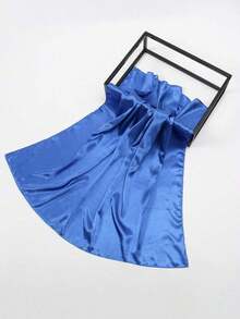 1pc Women's Solid Color Bandana, Multi-Purpose Satin Scarf, Versatile Hair Band, Headband, And Neck Wrap, Stylish Accessory For Dressing Up Your Look, Ideal For Daily Wear, Casual Outfits, And Chic Styling - 皇家藍 - 查看 5
