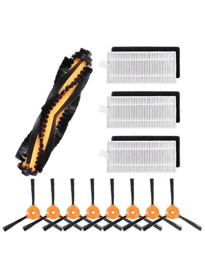12 Pack Replacement Kit Ecovacs Deebot N79S/N79 Includes Main Brush, HEPA Filters Side Brushes Also Compatible Eufy RoboVac 11 Conga 990