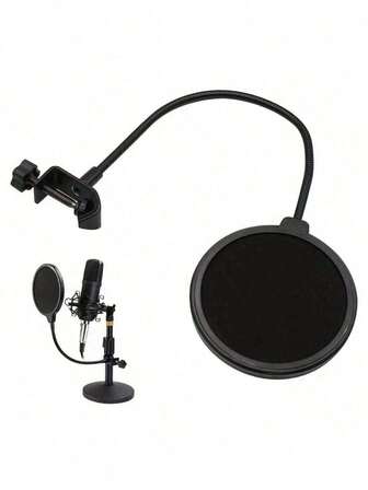 Studio-Grade Microphone Windscreen - Dual Layer Sound Filter For Karaoke, Streaming & Podcast Recording, XLR Connector