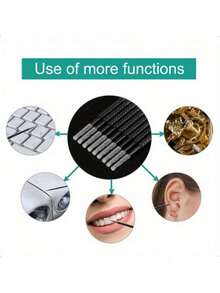 1000/500/100pcs Disposable Eyelash Brushes, Eyelash Extension Cleaning Brushes, Disposable Eyelash Applicator Wands, Soft Flocked Eyelash Care Cotton Swabs, Disposable Daily Cleaning Swabs, Suitable For Eyelash Extension, Eyelash Cleaning, Glue Residue Removal, Makeup Use, Mascara Removal And Eyebrow Grooming, Professional Eyelash Extension Cleaning Tools, Essential Makeup Tools For Home/Salon Use - Black - View 9