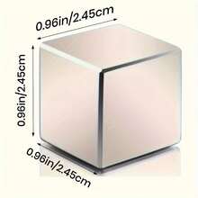 1 peça Ímã de Neodímio Quadrado de 24,5x24,5x24,5mm, Ímãs Super Poderosos Permanentes de Terra Rara para Casa, Cozinha, Escritório e Projetos Científicos.