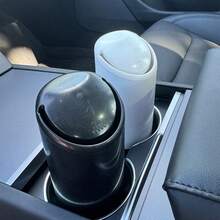 1pc Creative Fashion Silicone Cup-Shaped Car Trash Can, Detachable Mini Storage Bin For Vehicle - one-size - View 6