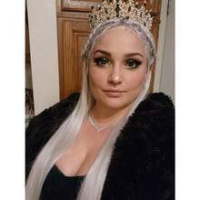 Silver Wedding Crystal Tiaras And Crowns For Women, Bride Royal Queen Headband Princess Quinceanera Headpieces For Birthday Prom Pageant Party - màu xanh lá - Xem 2