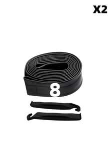 2pcs 8"/10"/12"/14"/16"/18"/20"/22"/24"/26"/27"/29" X 1.75-2.125" Premium Bicycle Inner Tubes With Tire Levers, Schrader Valve Bike Tires, Multi-Purpose Thick Butyl Bicycle Tubes, DIY Tire Repair Tools, Bike Tubes For Mountain Bikes, Cycling Accessories/Gear, Gift For Family/Boyfriend/Girlfriend/Husband/Wife