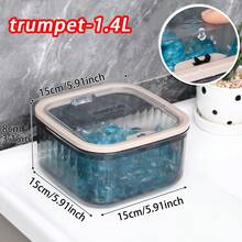 1pc/2pcs Plastic Laundry Detergent Storage Box, Multifunctional Bathroom Organizer And Storage Container For Laundry Powder, Bath Bombs, Fragrance Boosters, Space-Saving Kitchen And Laundry Room Storage, Lightweight Laundry Organizer, Cabinet/Countertop Storage Box, Suitable For Dishwasher Tablets, Dish Soap, Durable Plastic Laundry Powder Box With Lid, Suitable For Laundry Room, Bathroom Organization And Home Storage - Transparent Black - View 4
