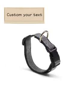 Reflective Dog And Cat Collars With Name, Personalized Pet Collars With Reflective Effects - Custom Engraved With Your Pet's Name And Phone Number, With A Detachable Buckle, Suitable For Both Male And Female Dogs, And Available In Three Adjustable Sizes: Small, Medium, And Large.