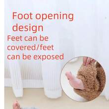 Elderly Knee Warmers, Warm Knee Pads For Cold Legs, Long Tube Leg Warmers For Knee Joint Protection, Thick Fleece Leg Warmers For Air-Conditioned Rooms And Sleeping