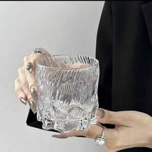 1 pieza Vaso de cristal premium con hielo, vaso de whisky creativo, vaso para licor, vaso de uso doméstico, diseño exclusivo, vaso clásico, vaso para jugo - Multicolor - Ver 10