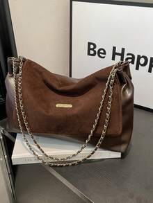 1 Stück modische, retroartige Damen-Shopper mit großer Kapazität, geeignet für Hochschulabsolventen & Büromitarbeiter, perfekt für Büro, Universität, Arbeit, Geschäft, Pendeln, Outdoor, Reisen, Wandern