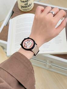 1 Pc Leather Loop Compatible With Samsung Galaxy Watch 7 Galaxy Watch 5 Band Galaxy Watch 6 4 40mm 42mm 43mm 44mm 45mm 46mm 47mm 20mm 22mm Strap