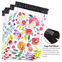 50/100 Pcs Poly Mailers Bulk Envelope Plastic Custom Mailing & Shipping Bags - Self Seal, Waterproof And Multi Purpose Packaging Bags For Small Business, Shipping Bags For Clothing Boutique Supplies With Self Seal Strip - Hoa mực - Xem 1