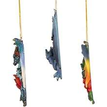 Design Toscano Three Dragons of Talbooth Castle - Estatua de Adorno navideño a Todo Color, Juego de 3(Dragones de Talbooth) - Tipo 1 - Ver 7