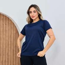 Kit Of 4 Women's Dry Fit T-Shirts For Gym And Fitness Training - Rỉ Nâu - Xem 2
