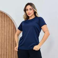 Kit Of 5 Women's Dry Fit T-Shirts For Gym And Fitness Training - 粉色 - 查看 3