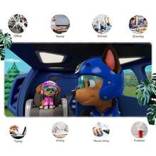 1pc  Cartoon Characters Mouse Pad - Non- Rubber Base, Washable Desk Mat For Office & Gaming, Vibrant  Artwork Premium Computer Accessory, Mouse Pads For Desk, Gaming Mousepad