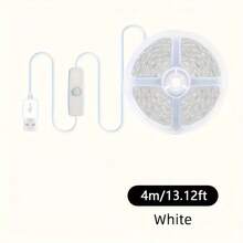 1件 USB供電LED燈條,501開關,5V,USB照明裝飾,電腦配件周邊,內置開關,室內臥室家居裝飾客廳婚禮裝飾,牆面裝飾,無需電池 - 彩色 - 查看 16