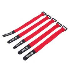 Dioche - Banda De Nylon De Bicicleta, Correas De Nylon De UsosúLtiples Ajustables del Manillar De La Bicicleta Que Monta En Bicicleta El Tenedor del Soporte De La Linterna(Negro) - Rojo - - Ver 13