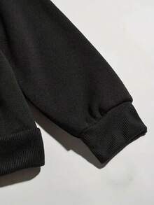 1pc Hoodies & Sweatshirt Sweatshirt Men Regular Fit Black Perfect For Christmas, Helloween, Birthday Perfect For Fall & Winter Spring Vintage Christian High Quality Autumn Casual Halloween Winter ,Fall Hoodies,Men's Fall Clothes,Street Wear,Halloween,Mens Hoodies,Y2k Clothes,Jesus Hoodie,Thanksgiving Day,Nightmare Before Christmas,Christmas - màu đen - Xem 3