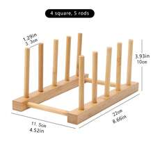 1 pièce Support de tasse de ménage, ensemble à thé en bois avec support de tasse à l'envers pour égouttage de l'eau, étagère de rangement créative anti-poussière pour tasse à thé et verre