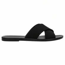Sandália Rasteirinha Mel M Lover Slide Feminino Minimalista Conforto Total 34 ao 40 - Preto - Visão 4