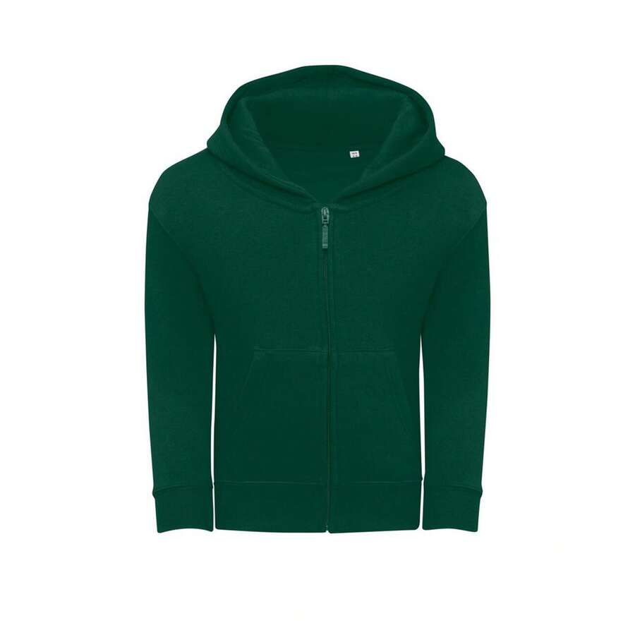 SG Originals Childrens/Kids Full Zip Hoodie (Bottle Green) - Green - View 1