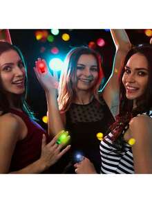 5/10/20/40 piezas Luces de dedo LED, Linternas mini a pilas, Linternas de dedo LED de múltiples colores, Adecuadas para regalos de cumpleaños, bares, fiestas, Pascua, Halloween, Navidad y Año Nuevo, Accesorios de fiesta de luz nocturna (con pilas) - Unitalla - Ver 5